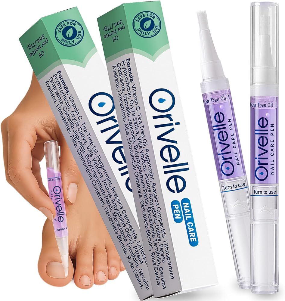 Orivelle Nail Care Pen (2 Pack) next to its box